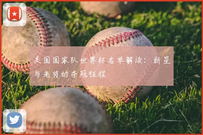 美国国家队世界杯名单解读:新星与老将的夺冠征程