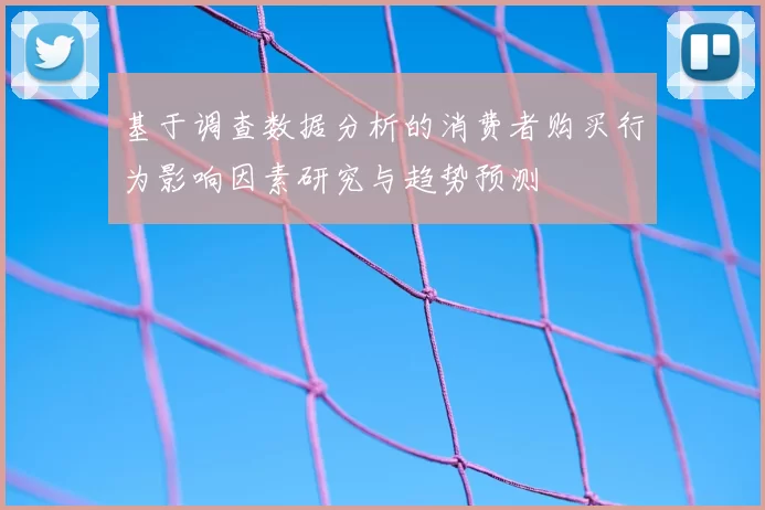 基于调查数据分析的消费者购买行为影响因素研究与趋势预测